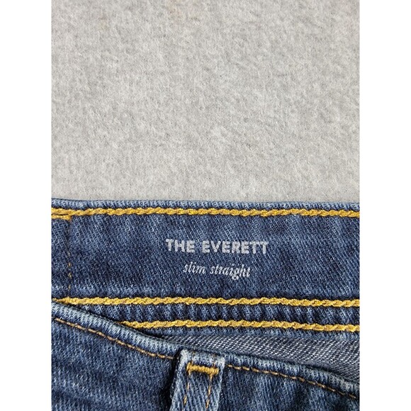 Adriano Goldschmied Jeans Mens 30x32 (32x30) Slim Straight Everett Blue Preppy - Picture 9 of 14